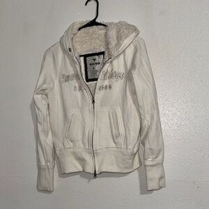 Miss Posh Cream Hooded Jacket